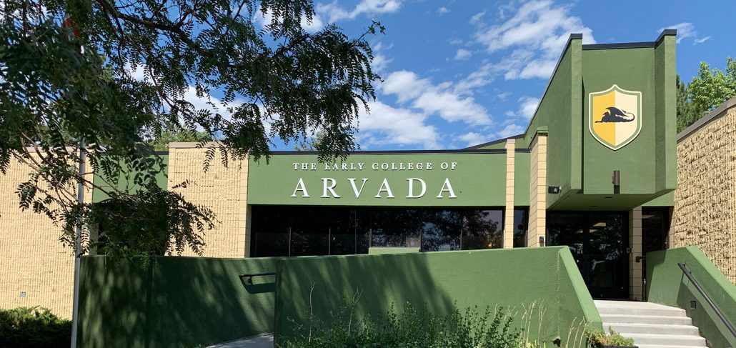 Early College of Arvada exterior front entrance